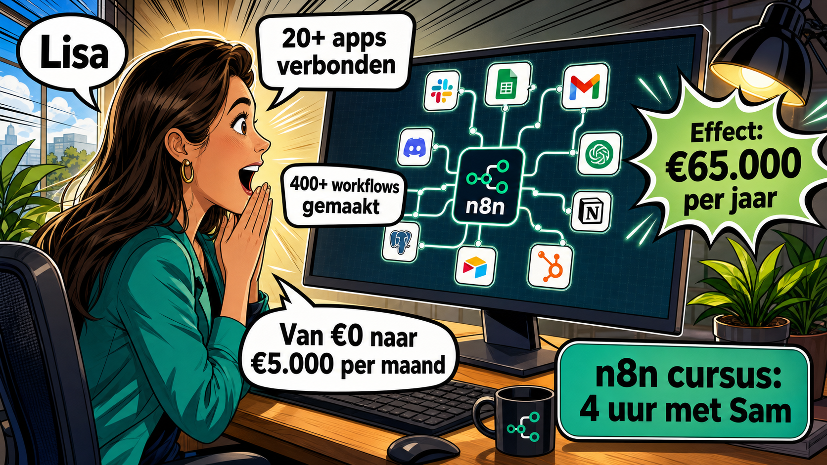 n8n cursus en training: leer workflows bouwen in 4 uur