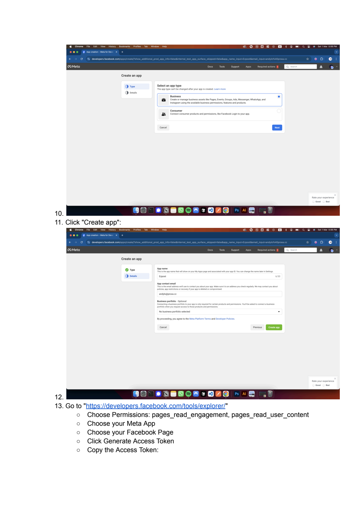 Facebook Graph API instellen in n8n afbeelding 3