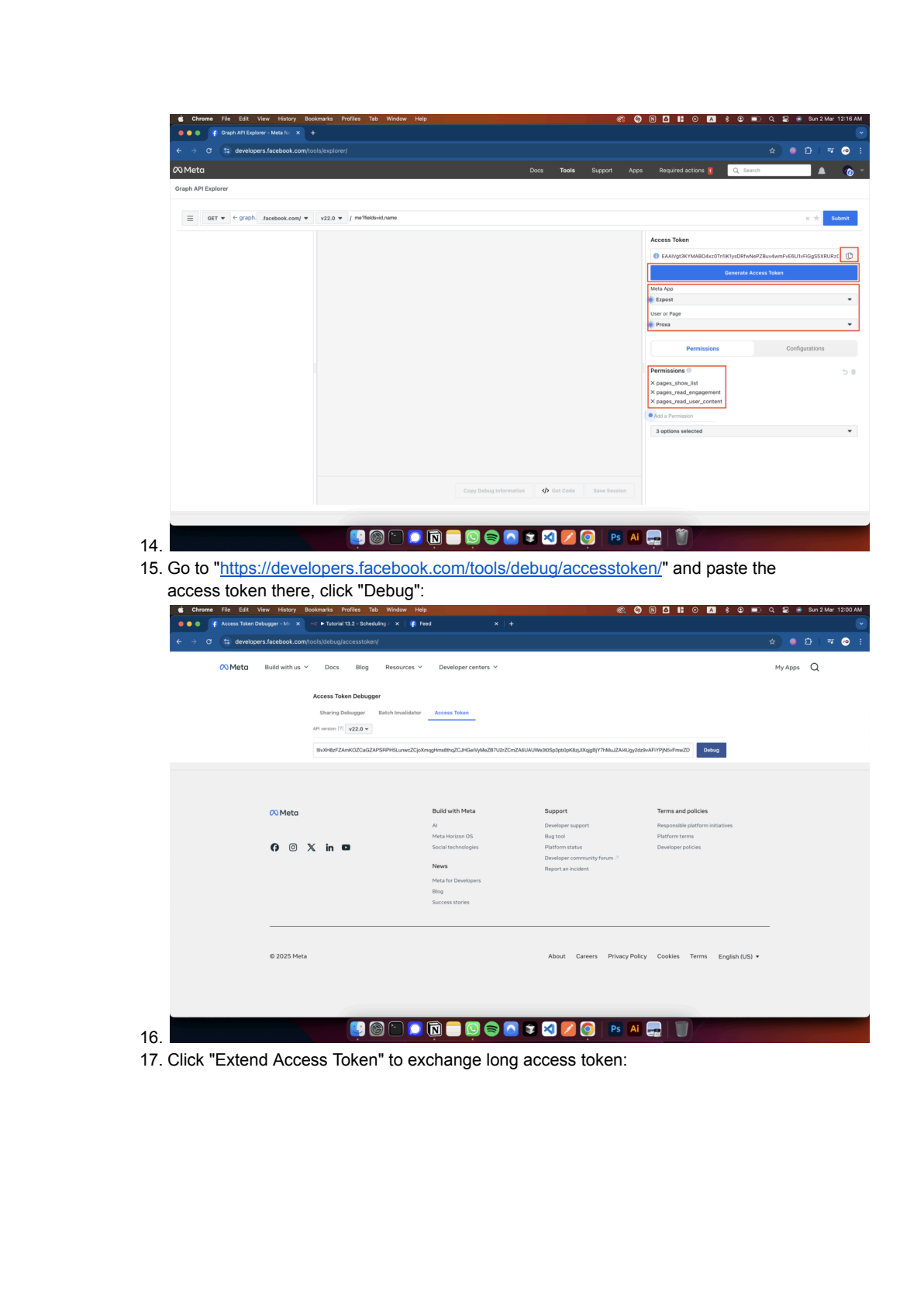 Facebook Graph API instellen in n8n afbeelding 4