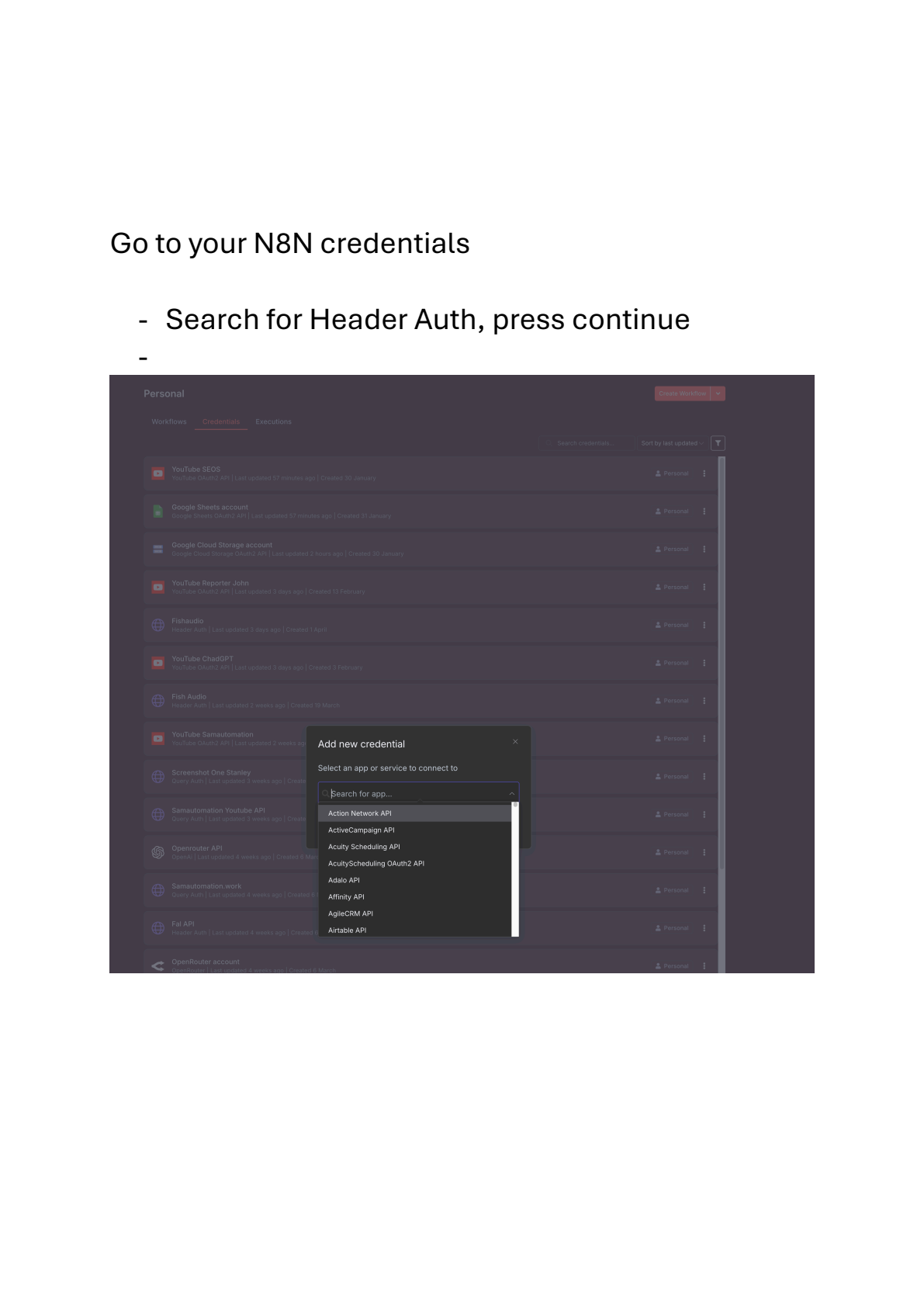 Fal API instellen in n8n afbeelding 4