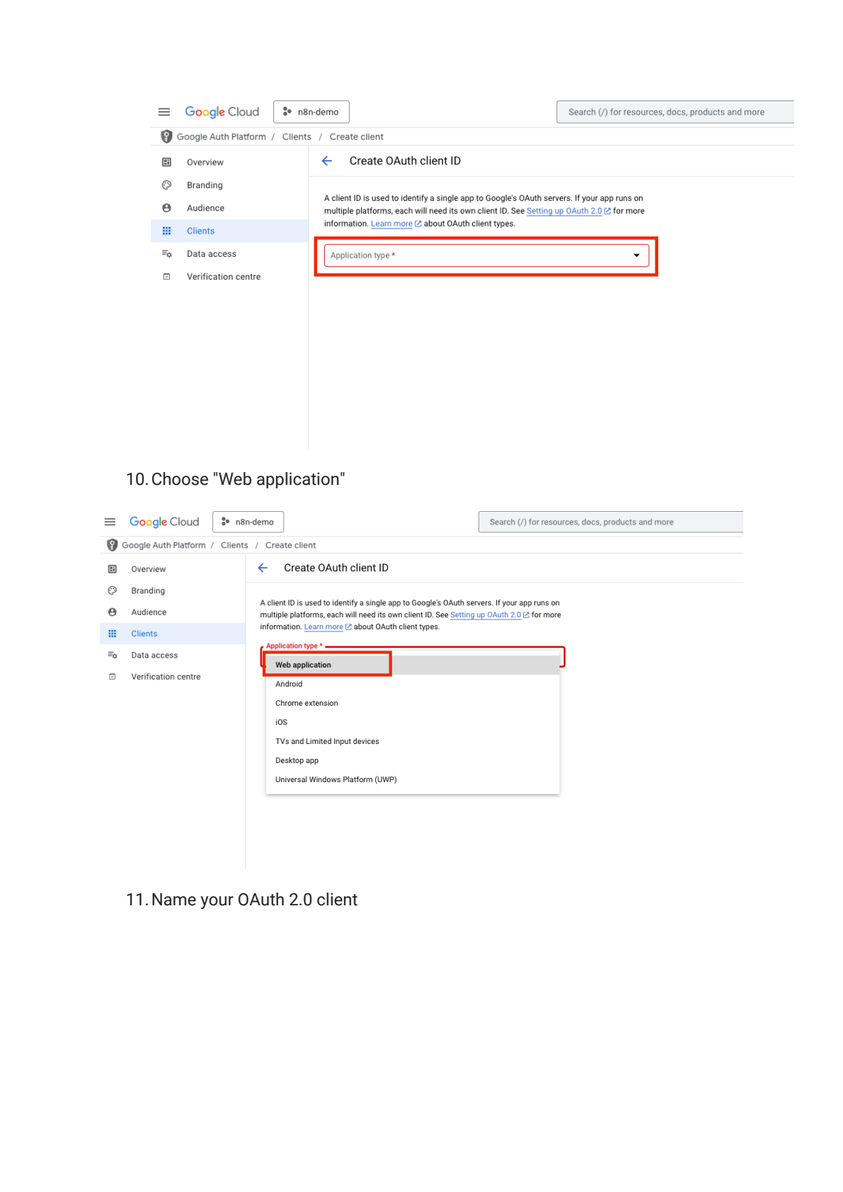 Google Sheets API instellen in n8n afbeelding 5