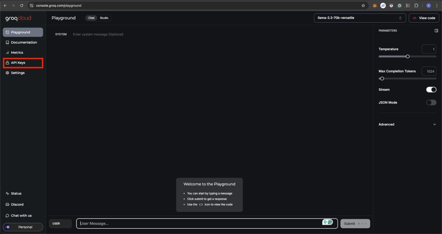 Groq API instellen in n8n afbeelding 1
