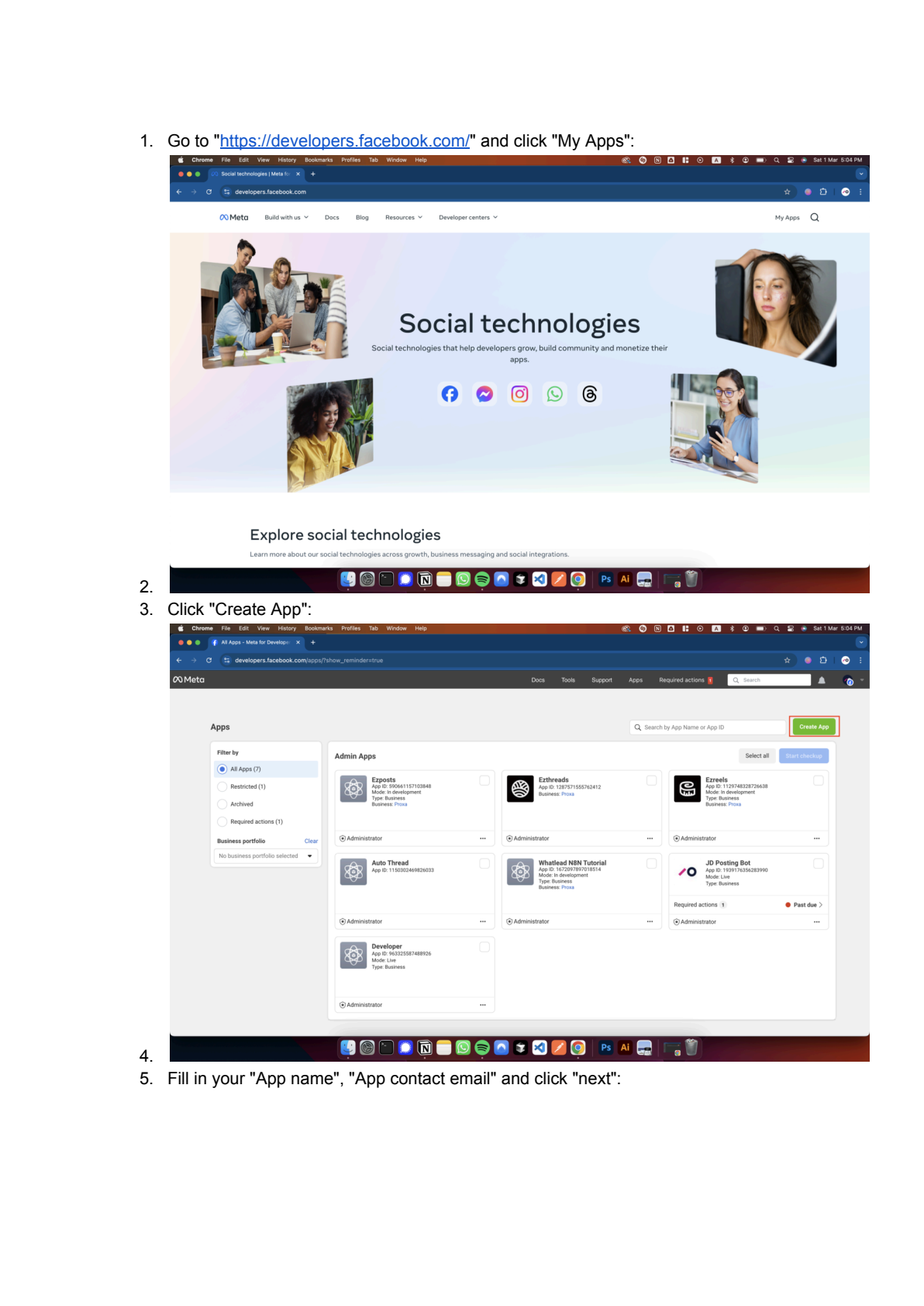 Instagram Graph API instellen in n8n afbeelding 1