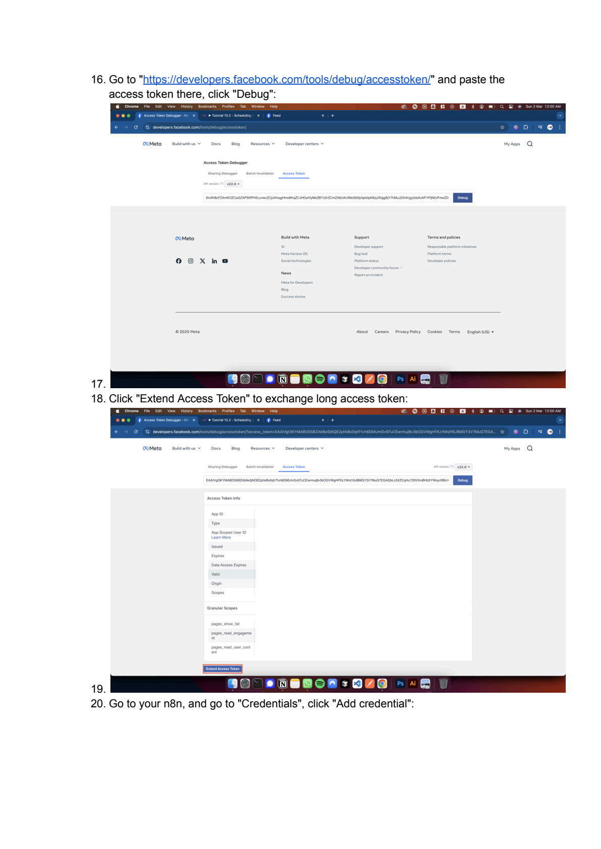 Instagram Graph API instellen in n8n afbeelding 5