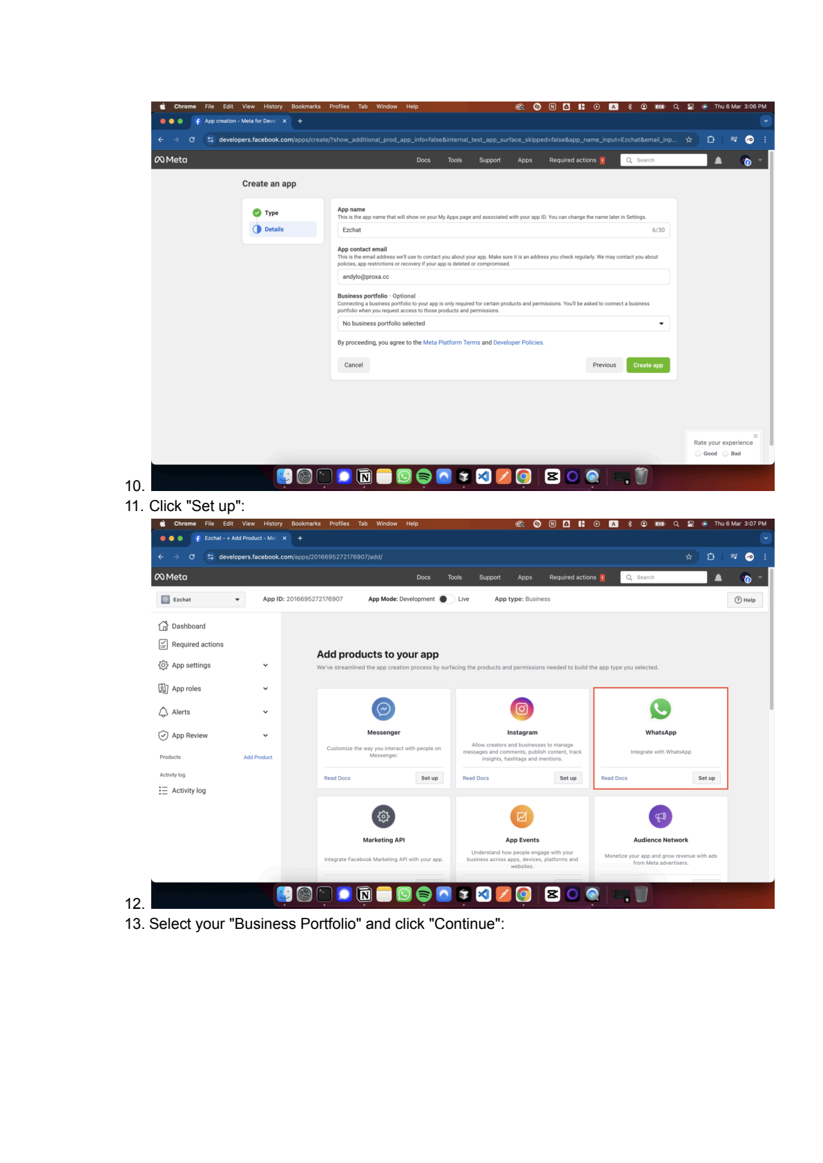 WhatsApp API instellen in n8n afbeelding 3