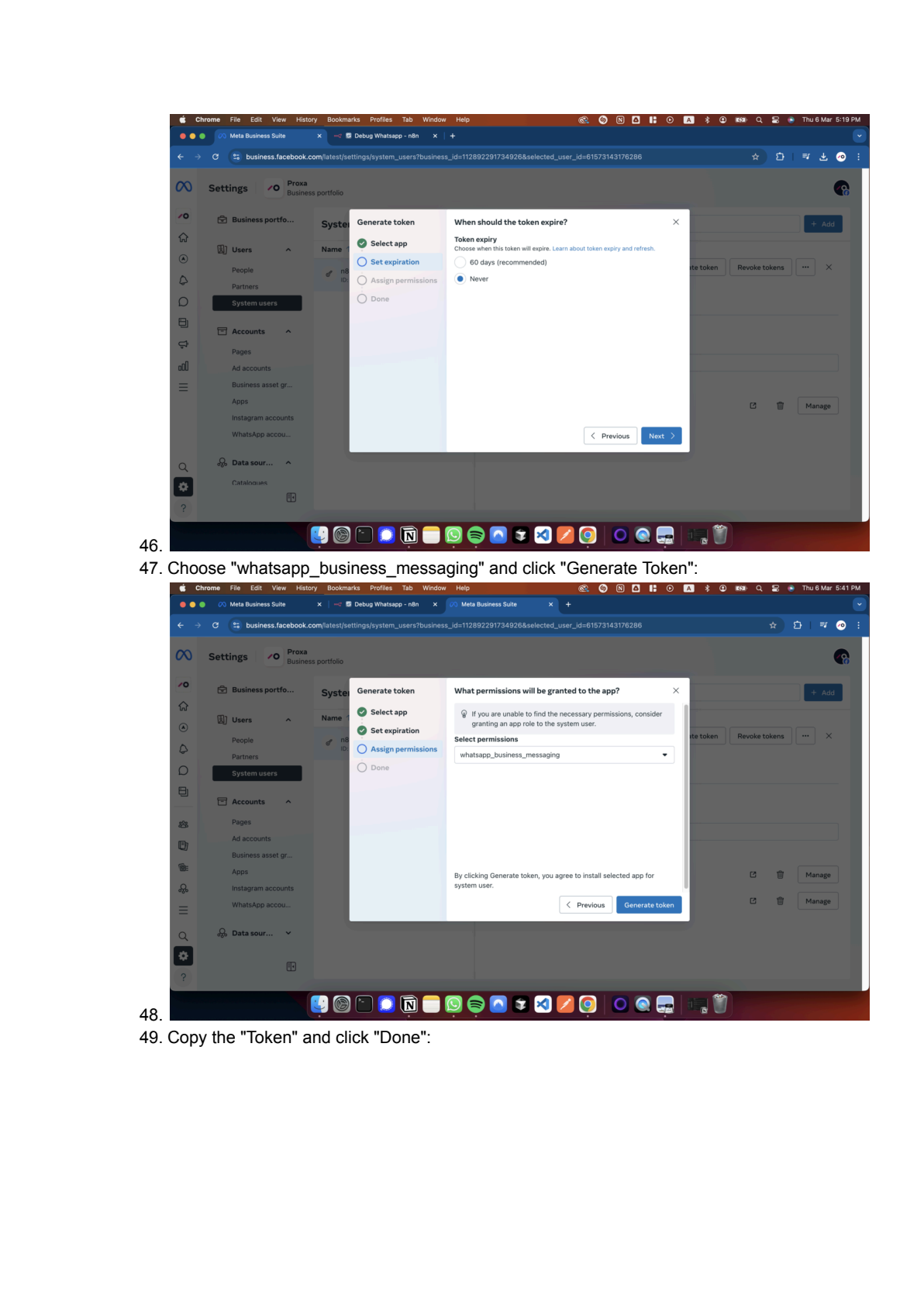 WhatsApp API instellen in n8n afbeelding 12